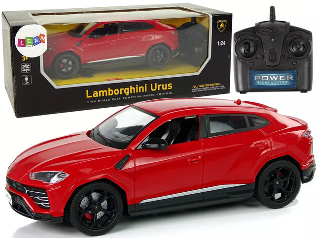 Automobilis R/C 1:24 Lamborghini Urus Raudonas 2.4 G Šviesos
