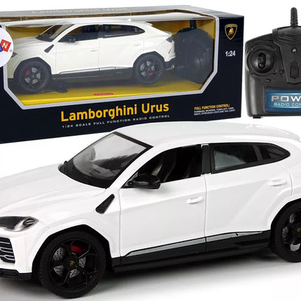 Automobilis R/C 1:24 Lamborghini Urus baltas 2.4 G šviesos