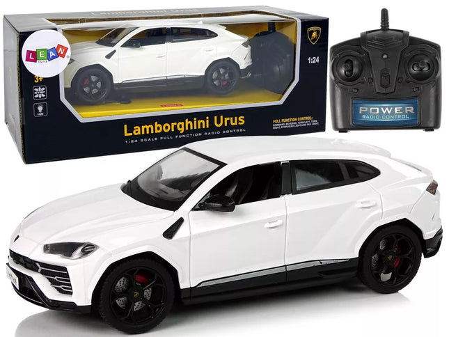 Automobilis R/C 1:24 Lamborghini Urus baltas 2.4 G šviesos