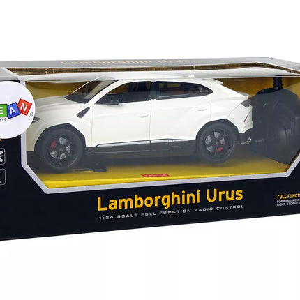 Automobilis R/C 1:24 Lamborghini Urus baltas 2.4 G šviesos