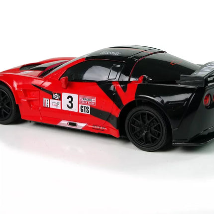Sportinis automobilis R/C 1:24 Corvette C6.R raudonas 2.4 G šviesos