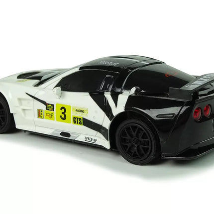 Sportinis automobilis R/C 1:24 Corvette C6.R baltas 2.4 G šviesos
