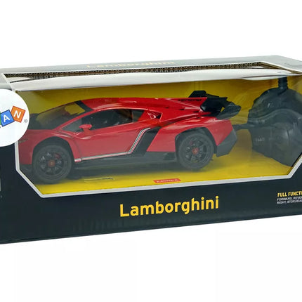 Sportinis automobilis R/C 1:24 Lamborghini Veneno Red 2.4 G Šviesos