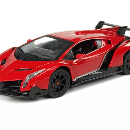 Sportinis automobilis R/C 1:24 Lamborghini Veneno Red 2.4 G Šviesos