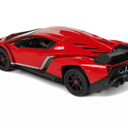 Sportinis automobilis R/C 1:24 Lamborghini Veneno Red 2.4 G Šviesos