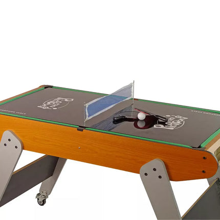 8 viename mobilus žaidimų stalas: stalo tenisas, biliardas, boulingas, ledo ritulys