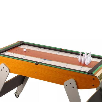 8 viename mobilus žaidimų stalas: stalo tenisas, biliardas, boulingas, ledo ritulys