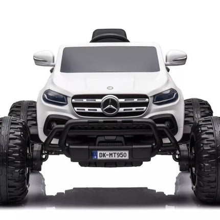 Automobilis su baterijomis Mercedes DK-MT950 4x4, baltas