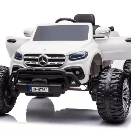 Automobilis su baterijomis Mercedes DK-MT950 4x4, baltas