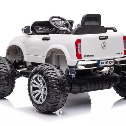 Automobilis su baterijomis Mercedes DK-MT950 4x4, baltas