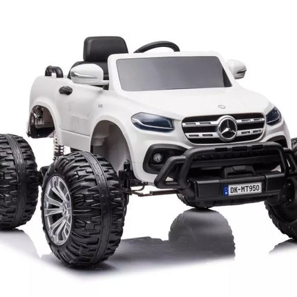 Automobilis su baterijomis Mercedes DK-MT950 4x4, baltas