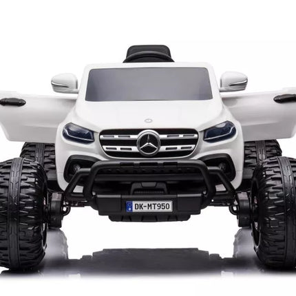 Automobilis su baterijomis Mercedes DK-MT950 4x4, baltas