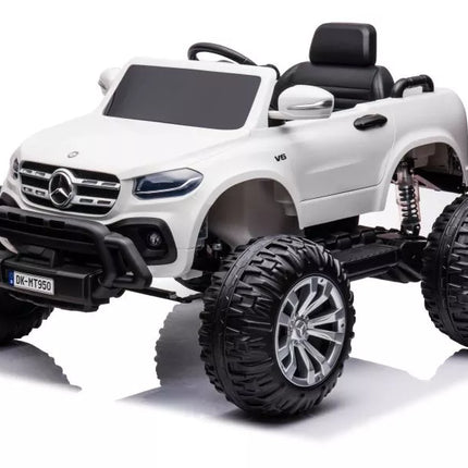 Automobilis su baterijomis Mercedes DK-MT950 4x4, baltas