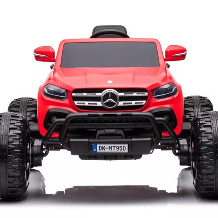Automobilis su baterijomis Mercedes DK-MT950 4x4, raudonas