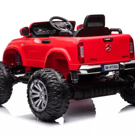 Automobilis su baterijomis Mercedes DK-MT950 4x4, raudonas