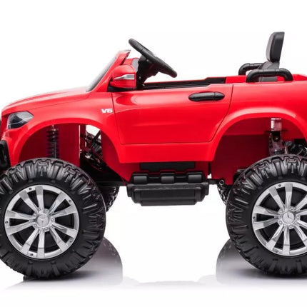 Automobilis su baterijomis Mercedes DK-MT950 4x4, raudonas