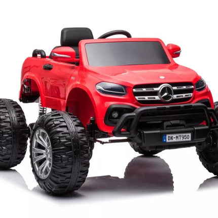 Automobilis su baterijomis Mercedes DK-MT950 4x4, raudonas
