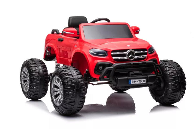 Automobilis su baterijomis Mercedes DK-MT950 4x4, raudonas