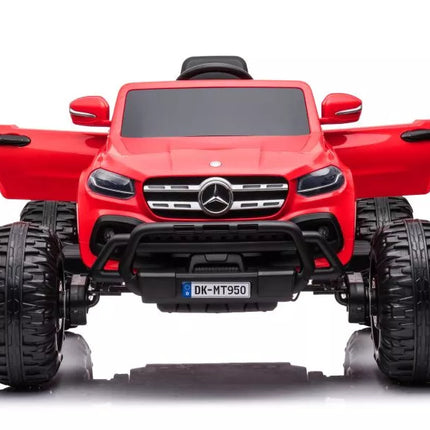 Automobilis su baterijomis Mercedes DK-MT950 4x4, raudonas