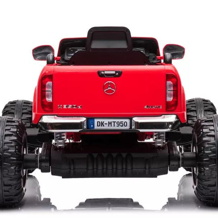 Automobilis su baterijomis Mercedes DK-MT950 4x4, raudonas