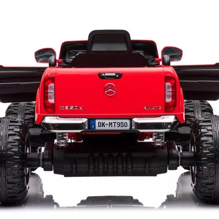 Automobilis su baterijomis Mercedes DK-MT950 4x4, raudonas