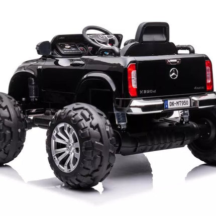 Akumuliatorinis automobilis Mercedes DK-MT950 4x4, juodas, lakuotas