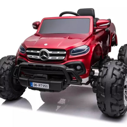 Akumuliatorinis Automobilis Mercedes DK-MT950 4x4 Raudonas Lakuotas
