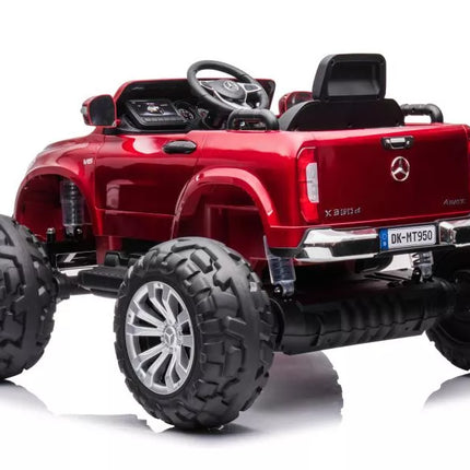 Akumuliatorinis Automobilis Mercedes DK-MT950 4x4 Raudonas Lakuotas