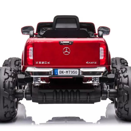 Akumuliatorinis Automobilis Mercedes DK-MT950 4x4 Raudonas Lakuotas