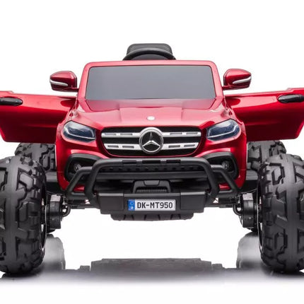 Akumuliatorinis Automobilis Mercedes DK-MT950 4x4 Raudonas Lakuotas