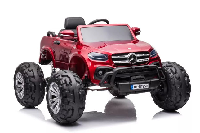 Akumuliatorinis Automobilis Mercedes DK-MT950 4x4 Raudonas Lakuotas