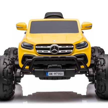 Akumuliatorinis automobilis Mercedes DK-MT950 4x4 aukso-geltonas lakuotas