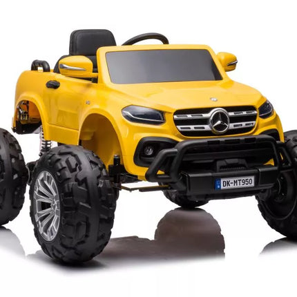 Akumuliatorinis automobilis Mercedes DK-MT950 4x4 aukso-geltonas lakuotas