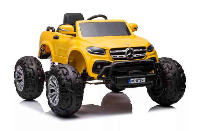 Akumuliatorinis automobilis Mercedes DK-MT950 4x4 aukso-geltonas lakuotas