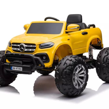 Akumuliatorinis automobilis Mercedes DK-MT950 4x4 aukso-geltonas lakuotas