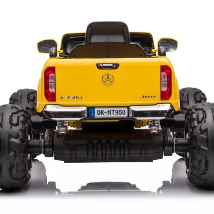 Akumuliatorinis automobilis Mercedes DK-MT950 4x4 aukso-geltonas lakuotas