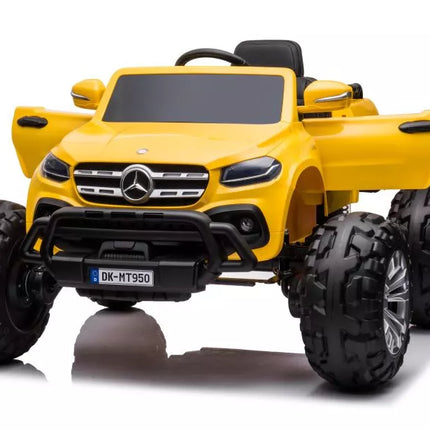 Akumuliatorinis automobilis Mercedes DK-MT950 4x4 aukso-geltonas lakuotas