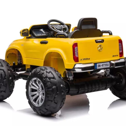 Akumuliatorinis automobilis Mercedes DK-MT950 4x4 aukso-geltonas lakuotas