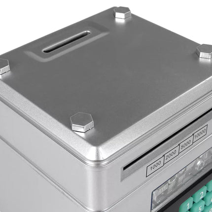 Elektroninė taupyklė su kodu, sidabrinė