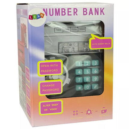 Elektroninė taupyklė su kodu, sidabrinė