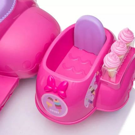 Triratis paspirtukas ledų krautuvėlė JT5258 rožinis