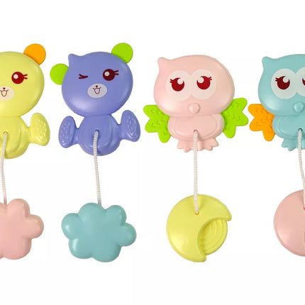 Lovytė-karuselė Projektorius Pilotas Melodijos Gyvūnų garsai Mėlyna