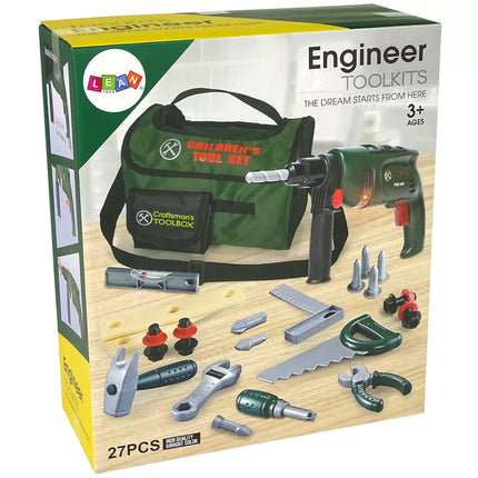 ""Pasidaryk pats" rinkinys krepšyje Grąžtas Plaktukas Pjūklas Veržliaraktis"