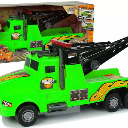 Automobilinis vilkikas pagalba kelyje 1:10 žalias lynas