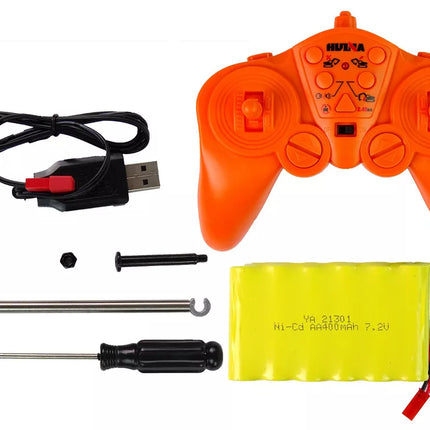 Profesionalus vikšrinis ekskavatorius nuotoliniu būdu valdomas 2.4GHz LED žibintai 15 funkcijų