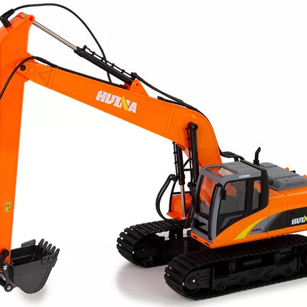 Profesionalus vikšrinis ekskavatorius nuotoliniu būdu valdomas 2.4GHz LED žibintai 15 funkcijų