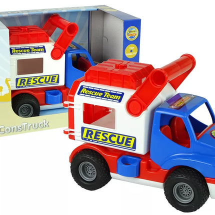 Mėlynai baltas „Polesie ConsTruck“ gelbėjimo automobilis 41937