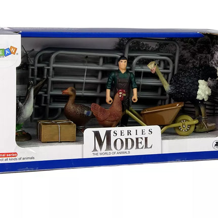 Ūkinių gyvūnų figūrėlių rinkinys Ūkininkas Paukščiai