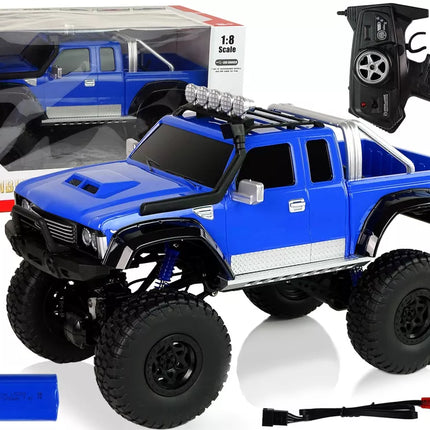 Visureigis R/C 2.4G Climbing Car 1:8 mėlynas 4x4