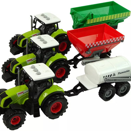 Traktorių, priekabų ir purkštuvų ūkio traktorių rinkinys